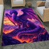 image:imageCustomized Dragon Rug Fire and Ice Beautiful Contrast Dragon Themed Area Rug Animal Washable Throw Rug for Bedroom Living Room Kids Room Entryway NonSlip Bath MatDragon Lovers DRAGON13Dragon07