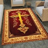 image:imagePersonalized Orthodox Christian Area Rug Custom Eastern Orthodox Russian Greek Byzantine NonSlip Rug for Women Men IC XC Nika Cross Mat for Living Room Bedroom Church Decor D8D10