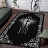 image:imagePersonalized Orthodox Christian Area Rug Custom ThreeBar Cross IC XC Nika Cross Prayer Mat Russian Greek Orthodox Byzantine Eagle NonSlip Rug for Living Room Bedroom Church Decor D2D10