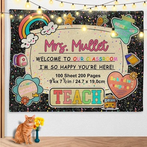 image:imageCHILLGENClassroom Wall Tapestry  Custom Notebook Wall Art For Boys Girls Kids Todders Back To School Decor For Playroom Classroom School Kindergarten Learning Tapestry Welcome Classroom Decor CLASSDS09CLASSDS14