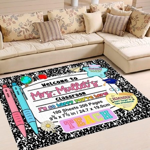 image:imageClassroom Rugs for Kid Kids Rugs for Bedroom Boys Colorful Crayon Carpet Class Kids Rugs for Playroom NonSlip Large Classroom Rug Soft Teacher Rug Welcome to Clasroom MatNotebookstyle 03