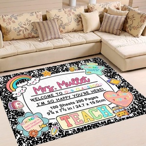 image:imageClassroom Rugs for Kid Kids Rugs for Bedroom Boys Colorful Crayon Carpet Class Kids Rugs for Playroom NonSlip Large Classroom Rug Soft Teacher Rug Welcome to Clasroom MatCute Notebooks