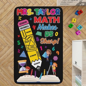 image:imageClassroom Rugs for Kid Kids Rugs for Bedroom Boys Colorful Crayon Carpet Class Kids Rugs for Playroom NonSlip Large Classroom Rug Soft Teacher Rug Welcome to Clasroom MatMath