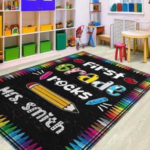 image:imageClassroom Rugs for Kid Kids Rugs for Bedroom Boys Colorful Crayon Carpet Class Kids Rugs for Playroom NonSlip Large Classroom Rug Soft Teacher Rug Welcome to Clasroom MatFirst Grade