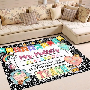 image:imageClassroom Rugs for Kid Kids Rugs for Bedroom Boys Colorful Crayon Carpet Class Kids Rugs for Playroom NonSlip Large Classroom Rug Soft Teacher Rug Welcome to Clasroom MatNotebookstyle 06