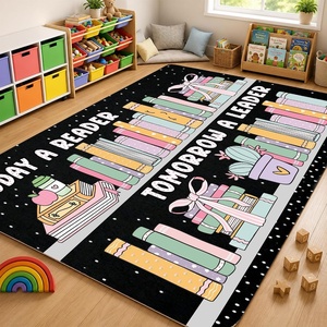 image:imageCustom Bookshelf Rug Classroom Library Rugs  Reading Rug for Classroom Today a Reader Tomorrow a Leader Rugs Cozy Class Decor Motivational Carpet Mat for Kids Teachers LibraryStyle 4