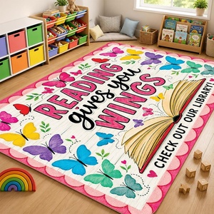 image:imageCustom Bookshelf Rug Classroom Library Rugs  Reading Rug for Classroom Today a Reader Tomorrow a Leader Rugs Cozy Class Decor Motivational Carpet Mat for Kids Teachers LibraryStyle 8