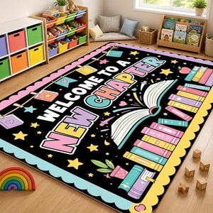 image:imageCustom Bookshelf Rug Classroom Library Rugs  Reading Rug for Classroom Today a Reader Tomorrow a Leader Rugs Cozy Class Decor Motivational Carpet Mat for Kids Teachers LibraryStyle 7