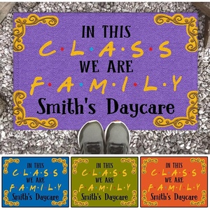 image:imageCustom Classroom Doormat Personlized Name Teacher Doormat Cute Notebook Classroom Mat Back to School Clasroom Decor Teacher GiftsClass Family