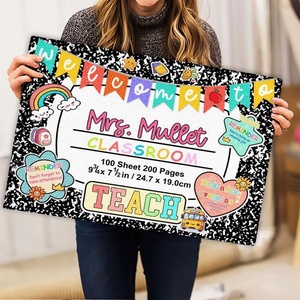 image:imageCustom Classroom Doormat Personlized Name Teacher Doormat Cute Notebook Classroom Mat Back to School Clasroom Decor Teacher GiftsColorful Note Mats