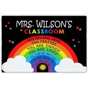 image:imageCustom Classroom Doormat Personlized Name Teacher Doormat Cute Notebook Classroom Mat Back to School Clasroom Decor Teacher GiftsInspirational Quotes