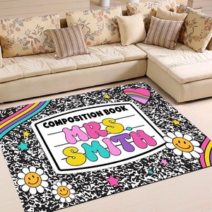 image:imageCustom Composition Notebook Classroom Rugs for Kids Kids Rugs for Bedroom Boys Pastel Rug for Classroom NonSlip Large Classroom Rug Back to School Style 2 x 3 RectangularComposition 4