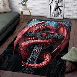 image:imageCustom Dragon Rugs for Living Room  Dragon Area Rug Washable Soft NonSlip Dragon Magical Fantasy Dragon Area Rug Dragon Carpet Bedroom Decor Dragon Rug 11 2x3ft3x5ft4x6ft5x8ftDragon Rug 14