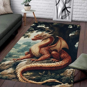 image:imageCustom Dragon Rugs for Living Room  Dragon Area Rug Washable Soft NonSlip Dragon Magical Fantasy Dragon Area Rug Dragon Carpet Bedroom Decor Dragon Rug 11 2x3ft3x5ft4x6ft5x8ftDragon Rug 02
