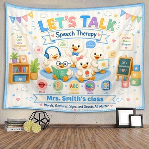 image:imageCustom Speech Therapy Tapestry Personalized SLP Classroom Wall Decor Welcome to Speech Therapy Banner for Speech Therapist Special Education Preschool Elementary Classroom Decorations 2Multicolor