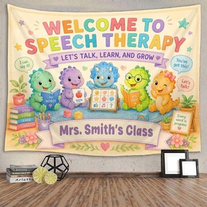 image:imageCustom Speech Therapy Tapestry Personalized SLP Classroom Wall Decor Welcome to Speech Therapy Banner for Speech Therapist Special Education Preschool Elementary Classroom Decorations 26
