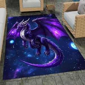 image:imageCustomized Dragon Rug Fire and Ice Beautiful Contrast Dragon Themed Area Rug Animal Washable Throw Rug for Bedroom Living Room Kids Room Entryway NonSlip Bath MatDragon Lovers DRAGON13Dragon20