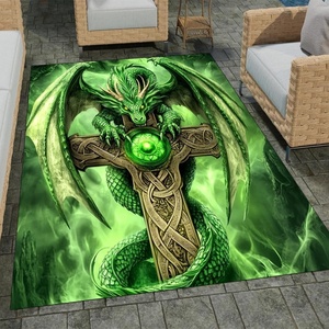 image:imageCustomized Dragon Rug Fire and Ice Beautiful Contrast Dragon Themed Area Rug Animal Washable Throw Rug for Bedroom Living Room Kids Room Entryway NonSlip Bath MatDragon Lovers DRAGON13Dragon12
