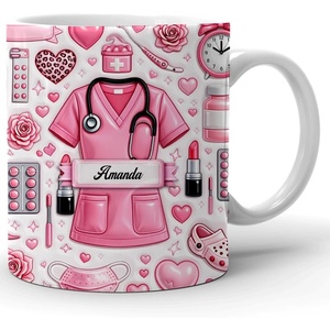 image:imagePersonalized Doctor Mug with Stethoscope Design 3D Effect with 2D Printed Coffee Cup Custom Gift for Doctors amp Medical Students MD Graduation or Doctors Day Gift A0A5