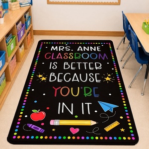 image:imagePersonalized Motivational Classroom Rug for Kids  You are Positive Affirmation Mat  Growth Mindset Rectangular Rug Colorful Classroom Decor Carpet Floor Mat for Kindergarten Colorful Sunshine2 You Are