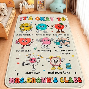 image:imagePersonalized Motivational Classroom Rug for Kids  You are Positive Affirmation Mat  Growth Mindset Rectangular Rug Colorful Classroom Decor Carpet Floor Mat for Kindergarten Colorful SunshineIts Okay to Mistakes
