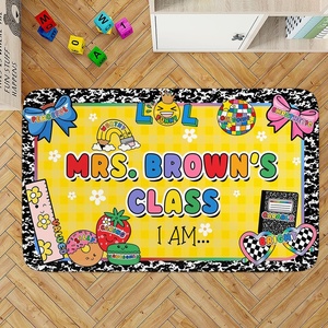 image:imagePersonalized Motivational Classroom Rug for Kids  You are Positive Affirmation Mat  Growth Mindset Rectangular Rug Colorful Classroom Decor Carpet Floor Mat for Kindergarten Colorful SunshineCute Affirmations