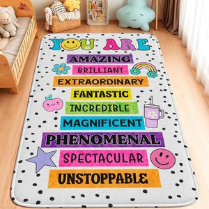 image:imagePersonalized Motivational Classroom Rug for Kids  You are Positive Affirmation Mat  Growth Mindset Rectangular Rug Colorful Classroom Decor Carpet Floor Mat for Kindergarten Colorful SunshineYou Are