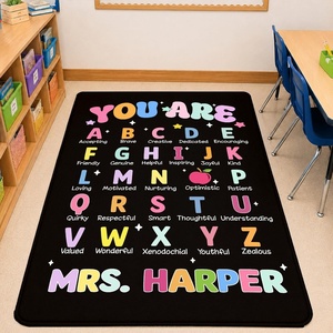 image:imagePersonalized Motivational Classroom Rug for Kids  You are Positive Affirmation Mat  Growth Mindset Rectangular Rug Colorful Classroom Decor Carpet Floor Mat for Kindergarten Colorful SunshineQuote