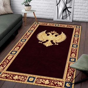 image:imagePersonalized Orthodox Christian Area Rug Custom ThreeBar Cross IC XC Nika Cross Prayer Mat Russian Greek Orthodox Byzantine Eagle NonSlip Rug for Living Room Bedroom Church Decor D2D4