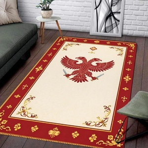image:imagePersonalized Orthodox Christian Area Rug Custom ThreeBar Cross IC XC Nika Cross Prayer Mat Russian Greek Orthodox Byzantine Eagle NonSlip Rug for Living Room Bedroom Church Decor D2D3