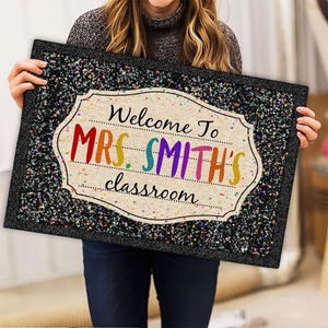 image:imagePersonlized Name Teacher Doormat Custom Notebook Classroom Mat Back to School Doormat for Teachers  Welcome to Class Floor Mat for Kindergarten Preschool GiftGalaxy Classroom