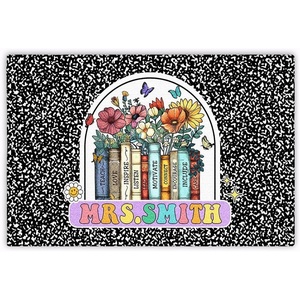 image:imagePersonlized Name Teacher Doormat Custom Notebook Classroom Mat Back to School Doormat for Teachers  Welcome to Class Floor Mat for Kindergarten Preschool GiftMath Class