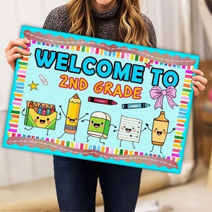 image:imagePersonlized Name Teacher Doormat Custom Notebook Classroom Mat Back to School Doormat for Teachers  Welcome to Class Floor Mat for Kindergarten Preschool GiftAlphabet Letter