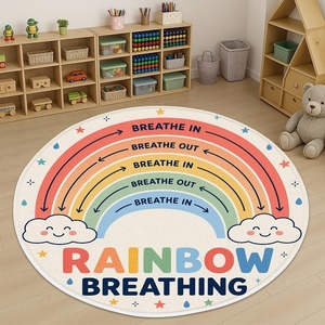 image:imageWheel of Feelings and Emotions Round Rug Mental Health Educational Rug for Classroom Calming Rug Emotions Feeling Carpet ABC Feelings for Kids Therapist Back to School Gifts LovelySt04