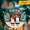 image:imageBestie Ornament Personalized  Best Friend Bestie Ornament Unbiological Sister Ornament Personalized Acrylic Christmas Ornaments Gift for BFF Soul Sister Snow