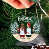 image:imageBestie Ornament Personalized  Best Friend Bestie Ornament Unbiological Sister Ornament Personalized Acrylic Christmas Ornaments Gift for BFF Soul Sister Snow