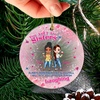 image:imageBestie Ornament Personalized  Best Friend Bestie Ornaments Unbiological Sister Ornament Personalized Acrylic for BFF Soul Sister Cute Pink