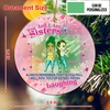 image:imageBestie Ornament Personalized  Best Friend Bestie Ornaments Unbiological Sister Ornament Personalized Acrylic for BFF Soul Sister Cute Pink