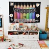 image:imageCHILLGEN Customized Classroom Tapestry Welcome Back To School Teacher Banner Hanger Teacher Tapestry with Name First Day of School Gifts for Playroom Classroom School Decor CLASS06CLASS03