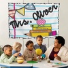 image:imageCHILLGEN Customized Classroom Tapestry Welcome Back To School Teacher Banner Hanger Teacher Tapestry with Name First Day of School Gifts for Playroom Classroom School Decor CLASS06CLASS04