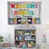 image:imageCHILLGEN Customized Classroom Tapestry Welcome Back To School Teacher Banner Hanger Teacher Tapestry with Name First Day of School Gifts for Playroom Classroom School Decor CLASS06CLASS06