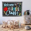 image:imageCHILLGEN Customized Classroom Tapestry Welcome Back To School Teacher Banner Hanger Teacher Tapestry with Name First Day of School Gifts for Playroom Classroom School Decor CLASS06CLASS01
