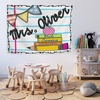 image:imageCHILLGEN Customized Classroom Tapestry Welcome Back To School Teacher Banner Hanger Teacher Tapestry with Name First Day of School Gifts for Playroom Classroom School Decor CLASS06CLASS04