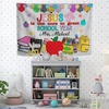 image:imageCHILLGEN Customized Classroom Tapestry Welcome Back To School Teacher Banner Hanger Teacher Tapestry with Name First Day of School Gifts for Playroom Classroom School Decor CLASS06CLASS07
