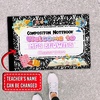 image:imageClassroom Welcome Doormat Custom Class Mat Classroom Door Mat Cute Composition Notebook Classroom Mat Doormat Clasroom Decor for Indoor Outdooor Teacher GiftsLovely Notebook