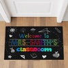 image:imageClassroom Welcome Doormat Custom Class Mat Classroom Door Mat Cute Composition Notebook Classroom Mat Doormat Clasroom Decor for Indoor Outdooor Teacher GiftsBlack Mats02