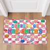 image:imageClassroom Welcome Doormat Custom Class Mat Classroom Door Mat Cute Composition Notebook Classroom Mat Doormat Clasroom Decor for Indoor Outdooor Teacher GiftsSmiley Face Pink