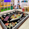 image:imageColorful Classroom Rug for Kids Handprints Area Rug School Rugs Classrooms 8x10 Handprint Soft Classroom Carpets Non Slip for Teen Kid Boy Girl Art Room Elemenrary Kindergarten Daycare HandTreeReading
