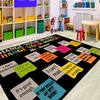 image:imageColorful Classroom Rug for Kids Handprints Area Rug School Rugs Classrooms 8x10 Handprint Soft Classroom Carpets Non Slip for Teen Kid Boy Girl Art Room Elemenrary Kindergarten Daycare HandTreeChange
