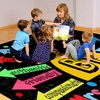 image:imageColorful Classroom Rug for Kids Handprints Area Rug School Rugs Classrooms 8x10 Handprint Soft Classroom Carpets Non Slip for Teen Kid Boy Girl Art Room Elemenrary Kindergarten Daycare HandTreeBe
